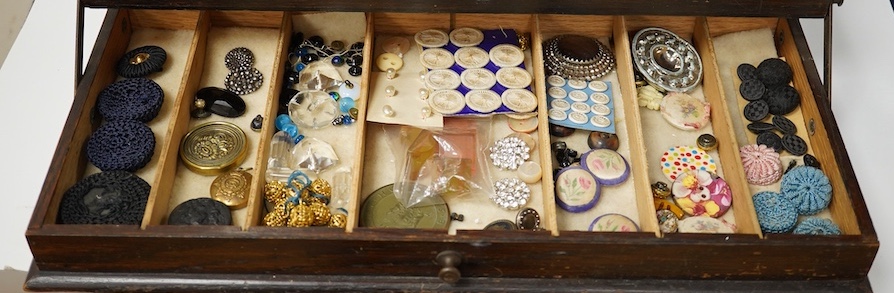 A collection of assorted Victorian and later buttons, largest 46mm;, Condition - fair to good